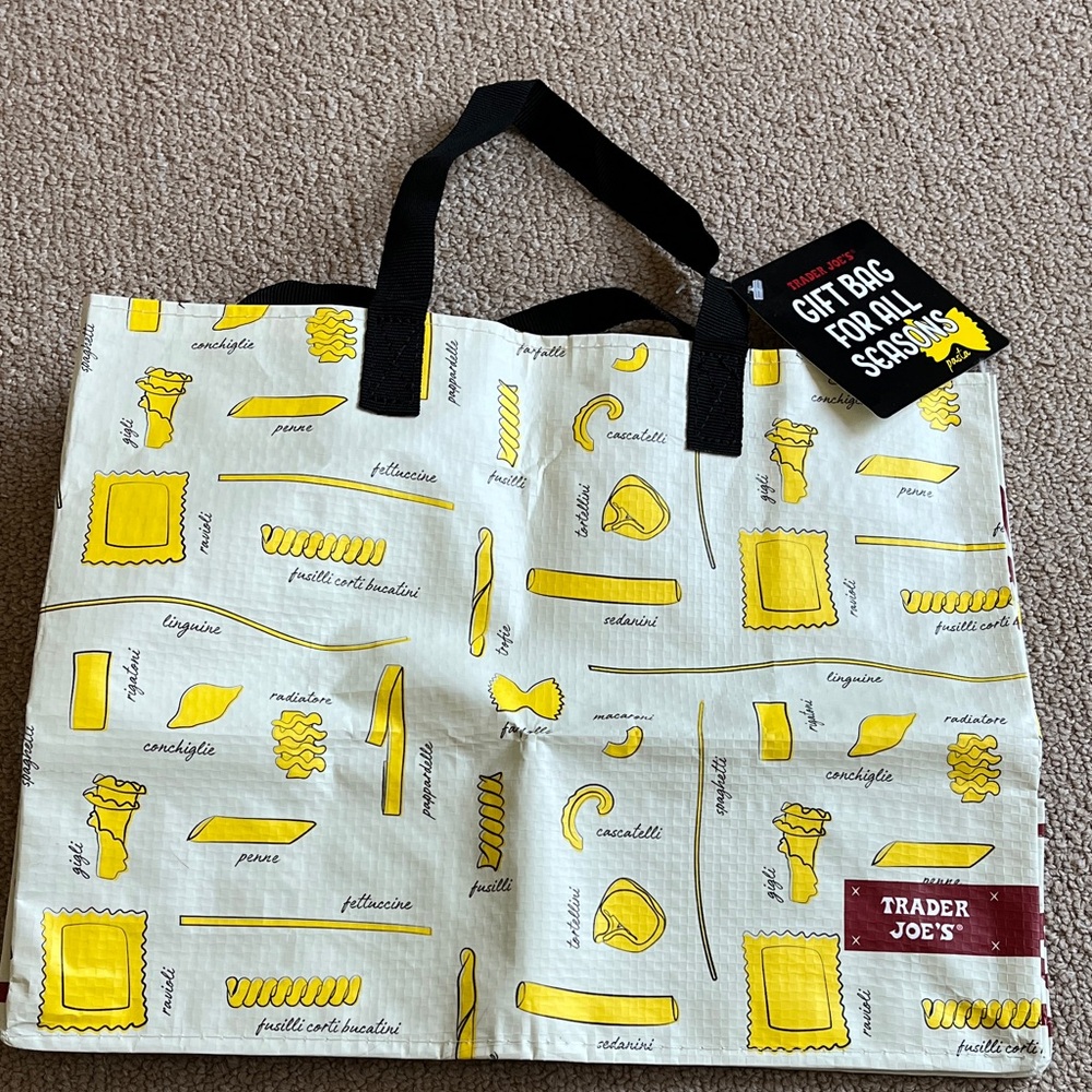 Trader Joe's Pasta Print Tote Bag